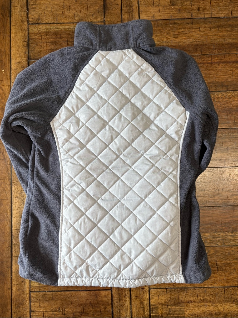 New Balance Women’s Gray and White Fleece Jacket - Picture 2 of 5